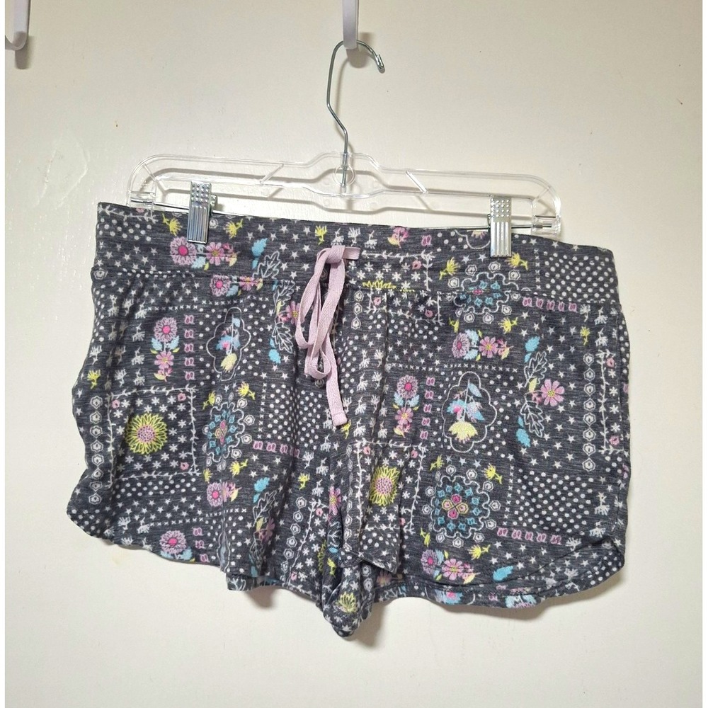 Secret Treasures Women Size Large (12-14) Pajama Sleep Shorts Floral Drawstring
